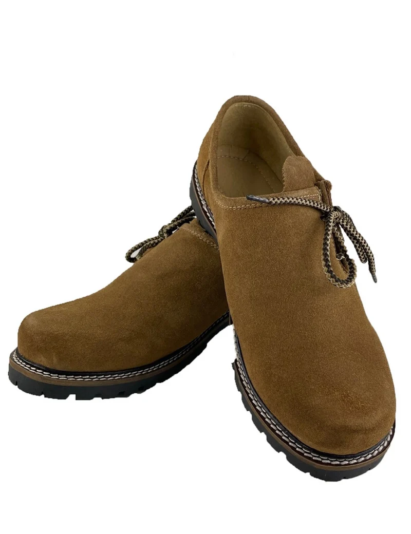 MADDOX Haferlschuhe "Altdorf" Veloursleder | Nuss Hellbraun