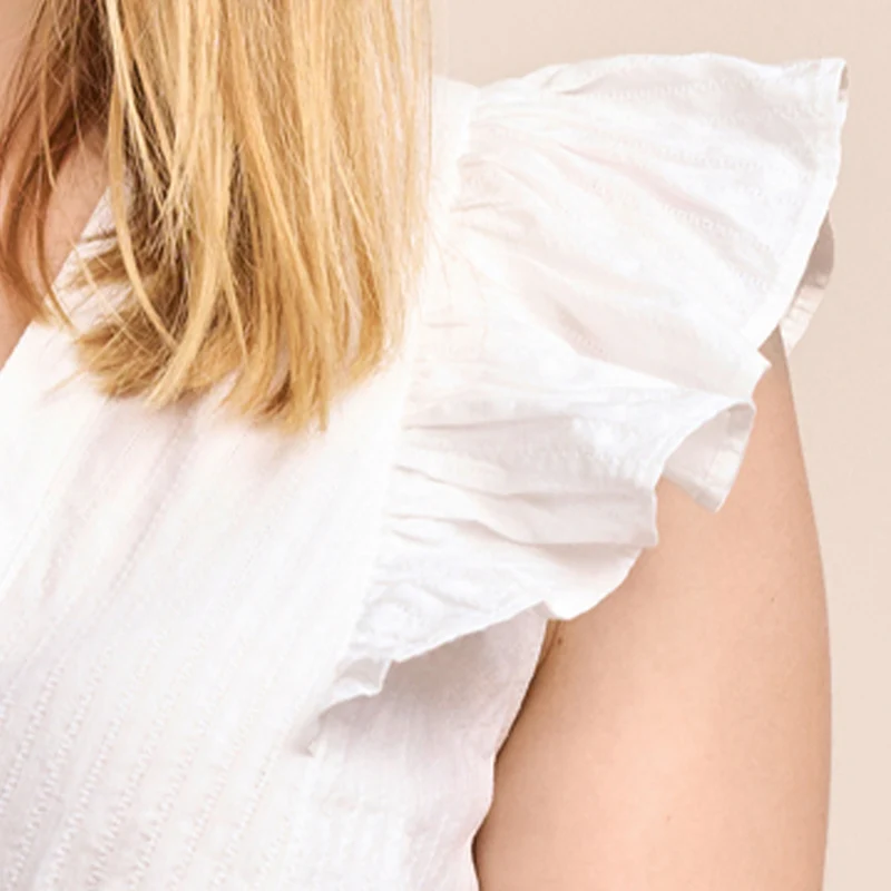 Krüger Dirndlbluse "Ileyna" Flügelarm 318069 | Ecru