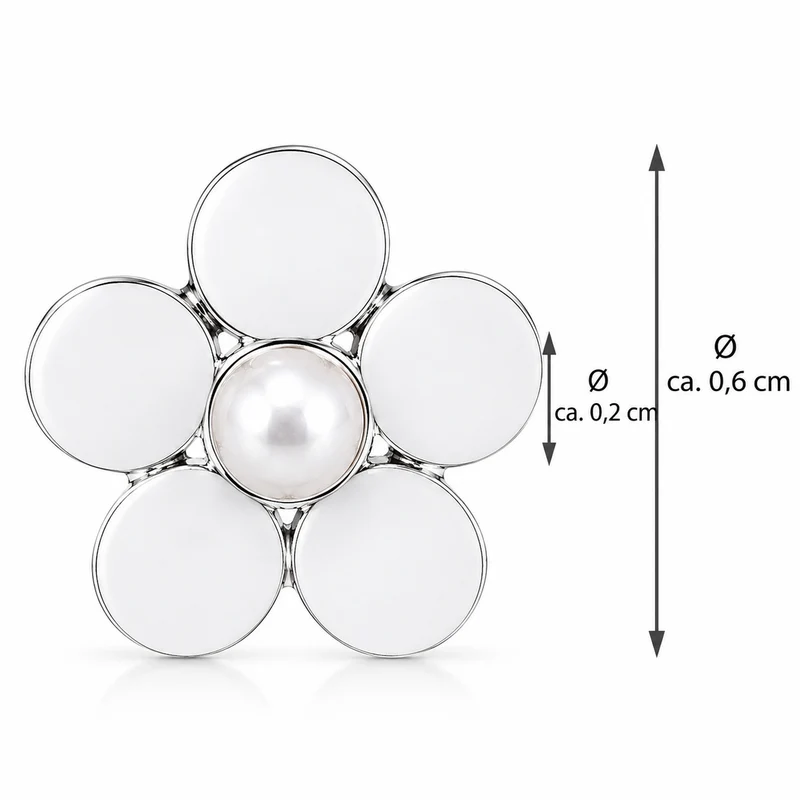 LUISIA® Ohrstecker "Blume" - 925 Sterling Silber | Pink