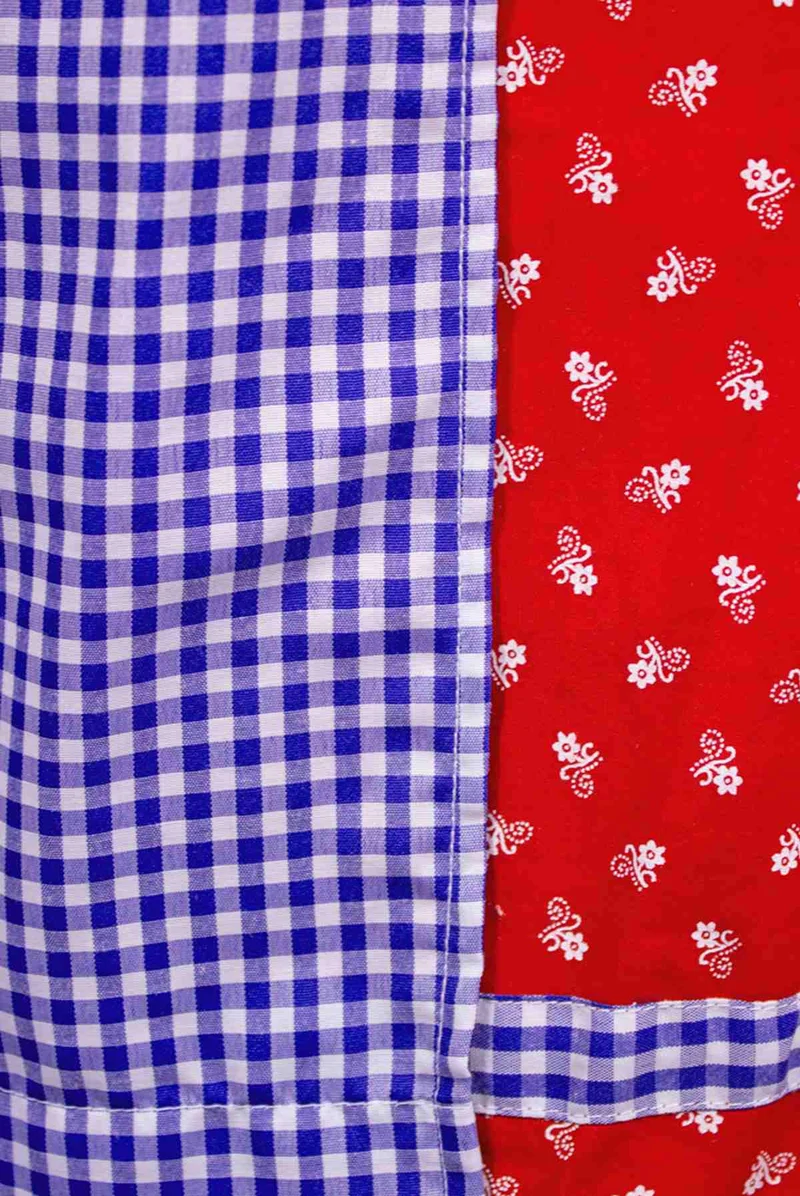 MADDOX Dirndl "Achensee" Traditionell | Rot Kobalt 55 cm