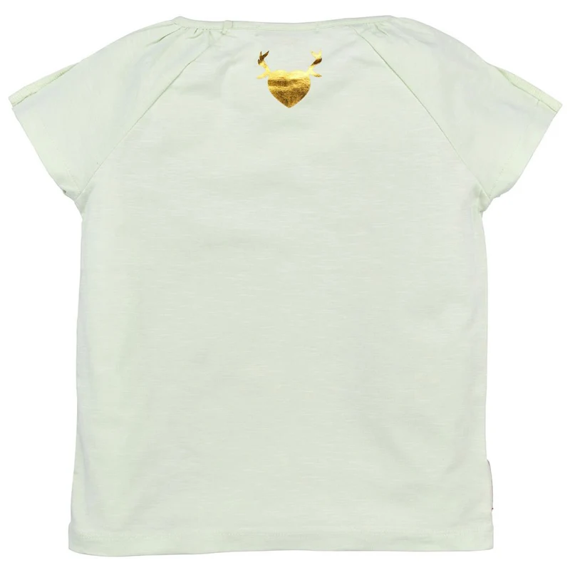 BONDI Mädchen T-Shirt "Spatzl" mit Hirschprint 26091 | Mint