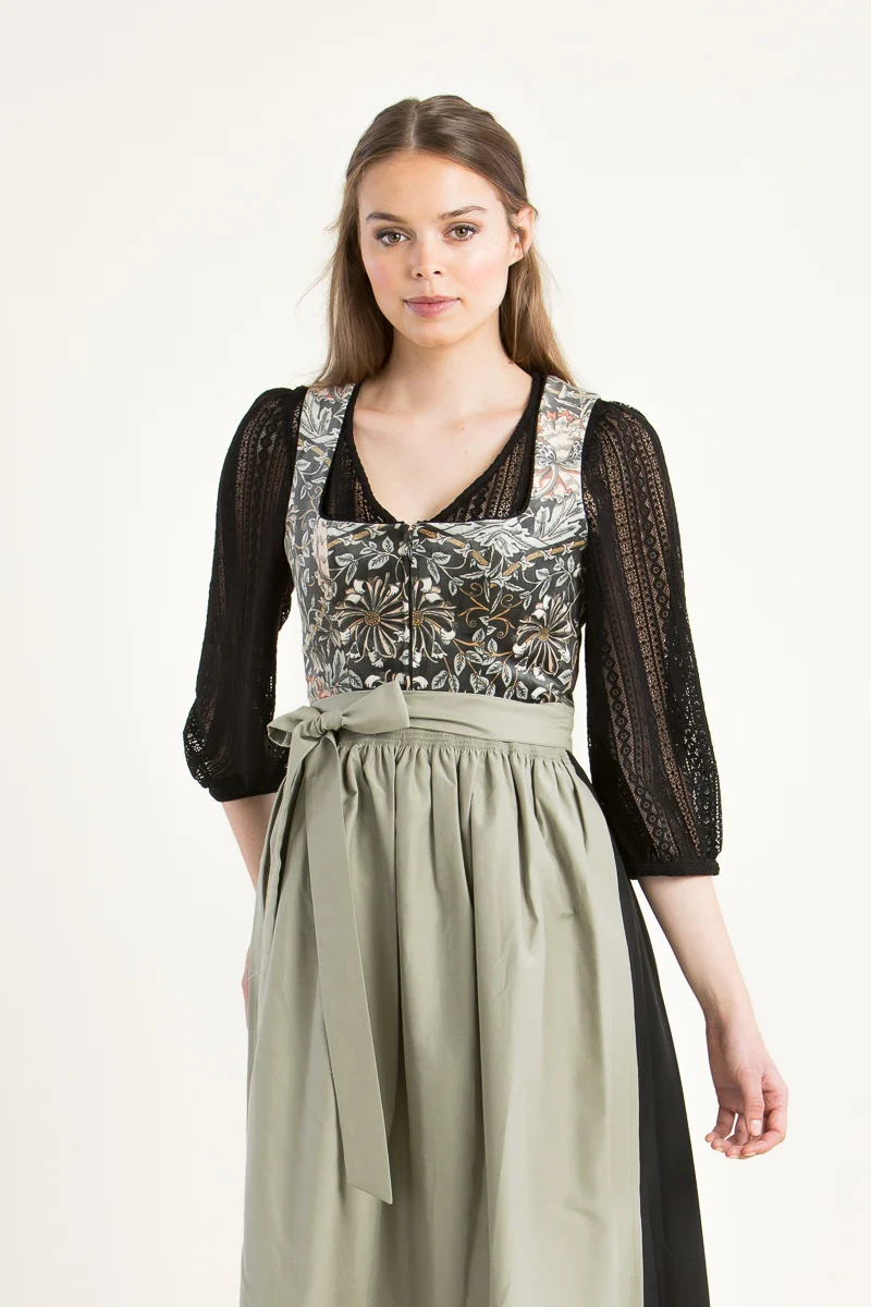 Berwin & Wolff Dirndlbluse Puffarm schwarz