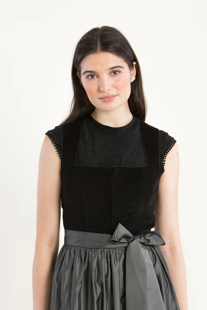 Kinga Mathe Dirndlbluse Heidi schwarz