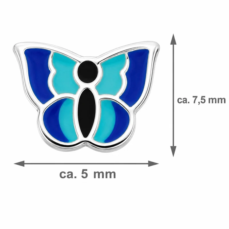 LUISIA® Ohrstecker "Schmetterling" E-15470-2 | Blau