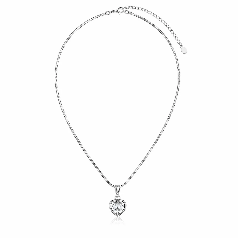 LUISIA® Halskette "Juna" mit Herz Anhänger und Kristallen von Swarovski®