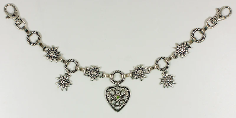 Charivari Kette mit Herz - Hellgrün