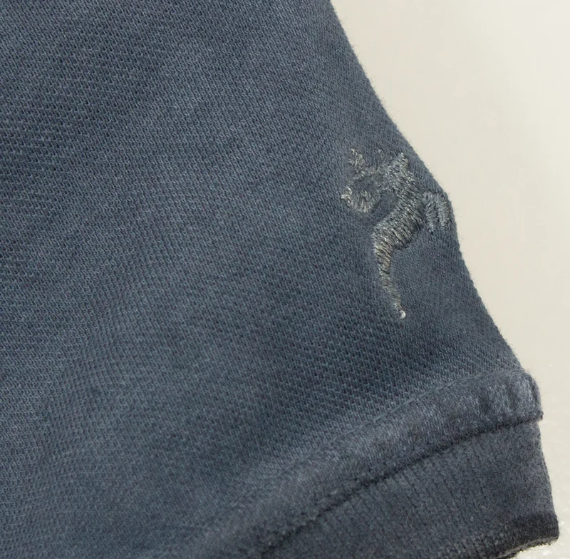 Isar-Trachten Kinder Poloshirt "Kilian" im Used Look | Jeansblau