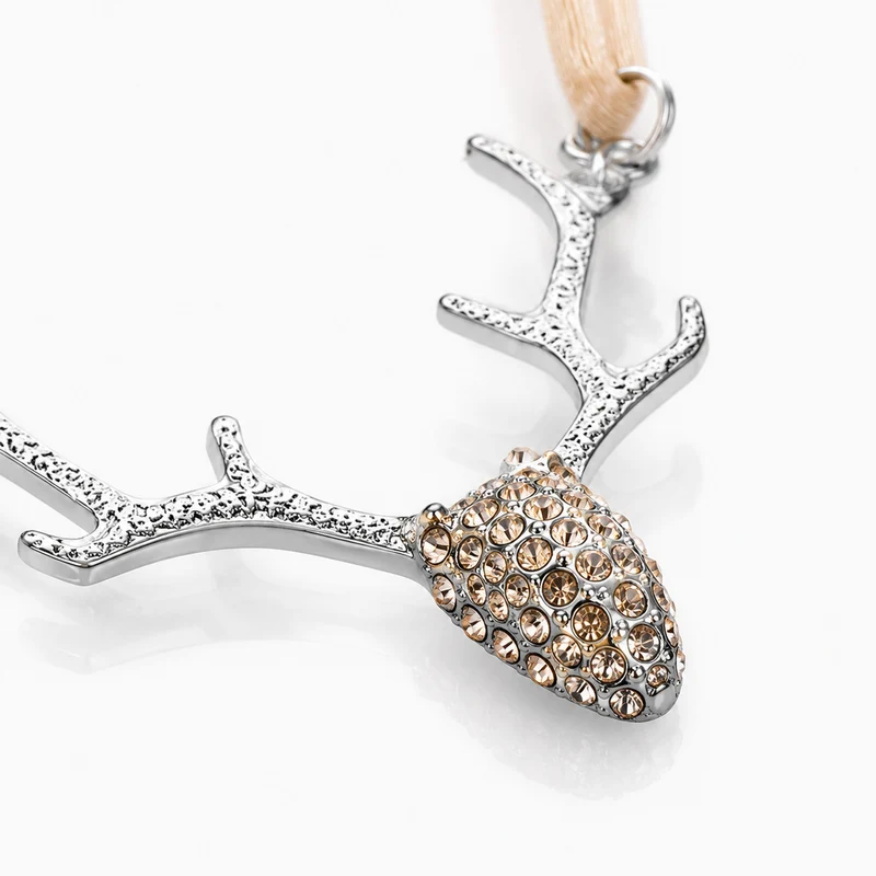 LUISIA® Halskette "Nicola" mit Kristallen von Swarovski® | Hellbraun