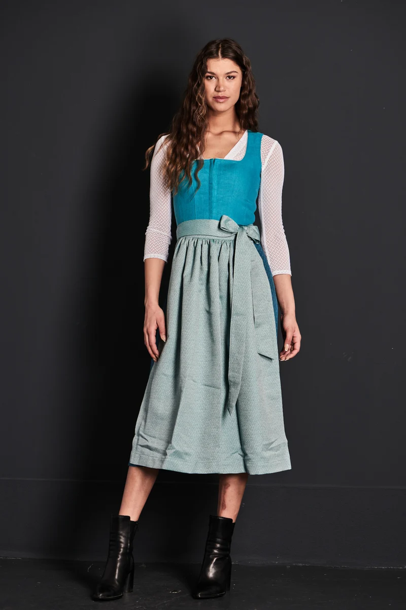 Almliebe Dirndl Fischer Vroni türkis