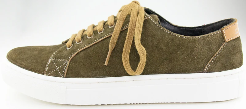 Maddox Herren Leder Sneaker Grannos - Trachten Schuhe Moor Braun