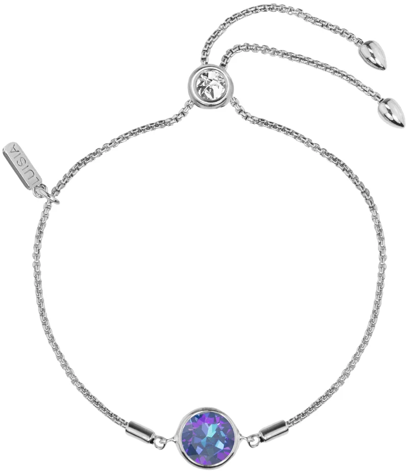 LUISIA® Armband "Ciri" mit Premium Kristallen - Silber / Royal Blue Delite