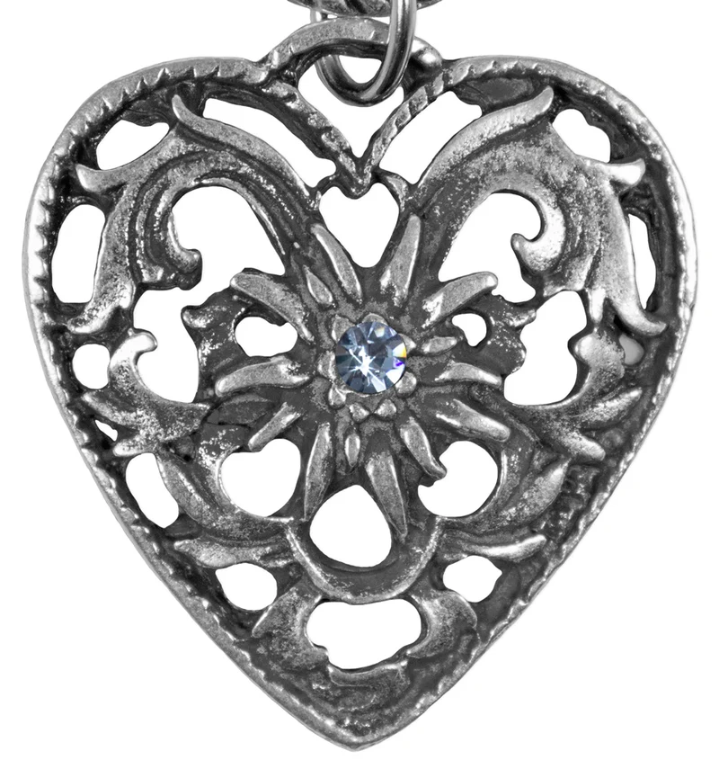 Charivari Kette mit Herz - Hellblau