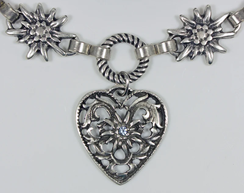 Charivari Kette mit Herz - Hellblau