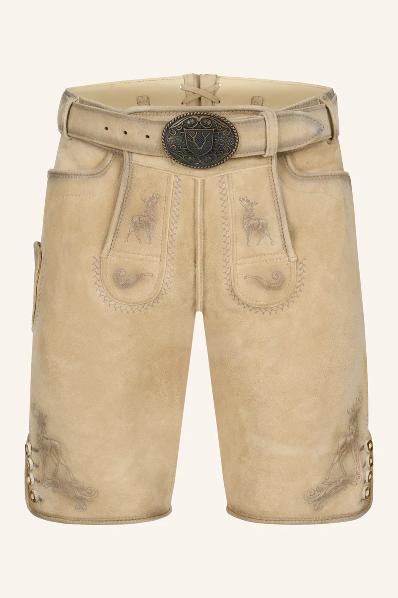 Lederhose THADDEUS mit Gürtel - Krüger Buam - 965472-000-0071