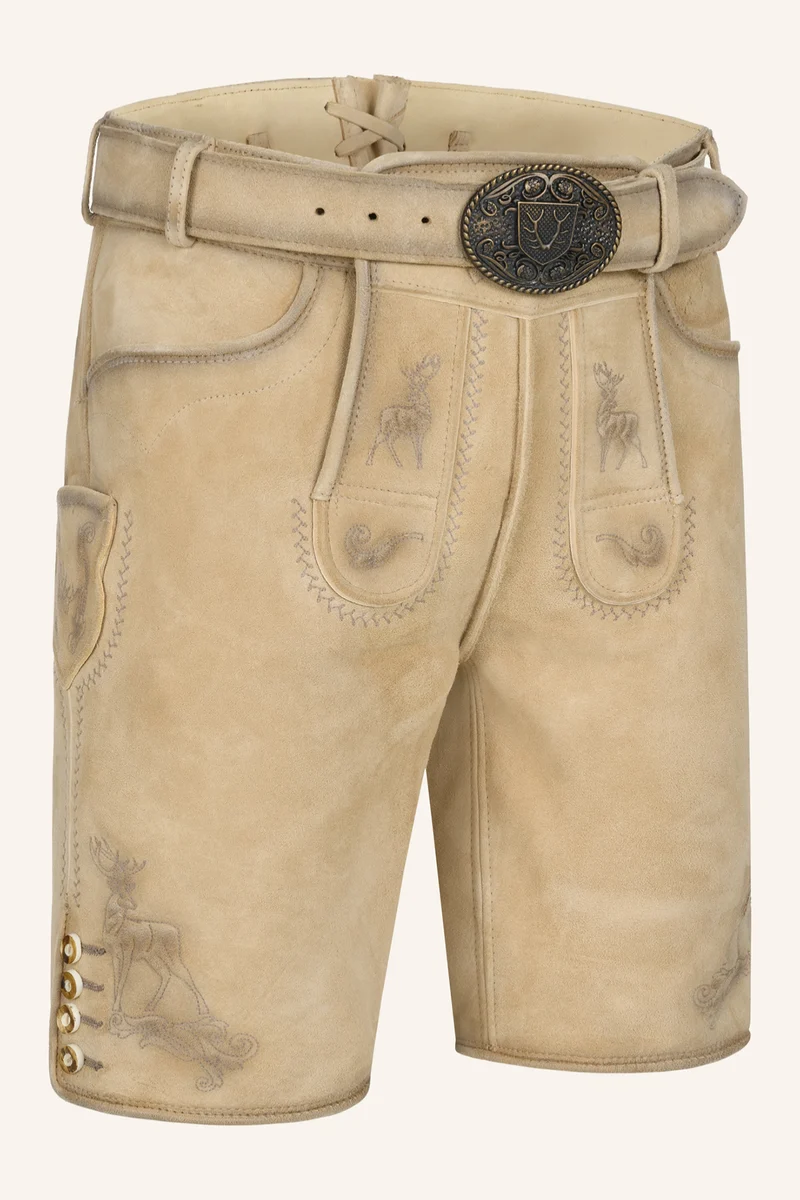 Lederhose THADDEUS mit Gürtel - Krüger Buam - 965472-000-0071
