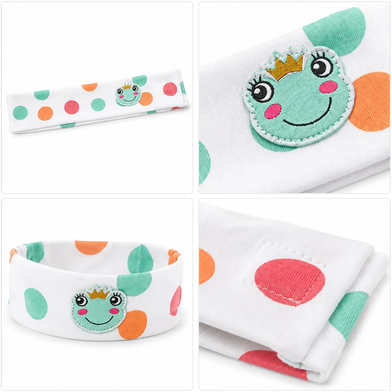 BONDI Stirnband "Froschkönig" 86578 - Weiß | Baby Mädchen Bandana