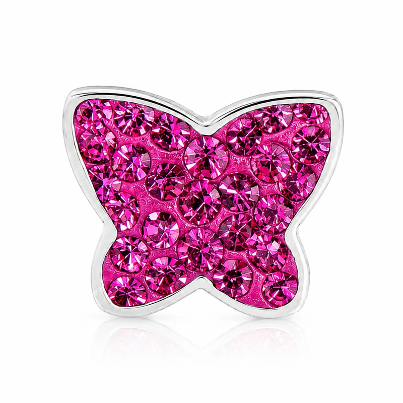 LUISIA® Ohrringe "Schmetterling" mit Kristallen von Swarovski® | Pink