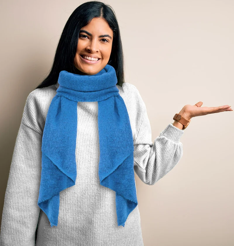 Schal "Eliana" - extra weich - Royalblau
