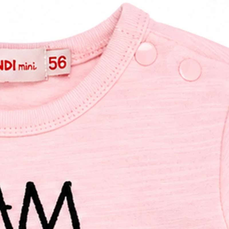 BONDI Baby Langarmshirt "Kätzchen" 93701 - Apricot / Schwarz | Pullover