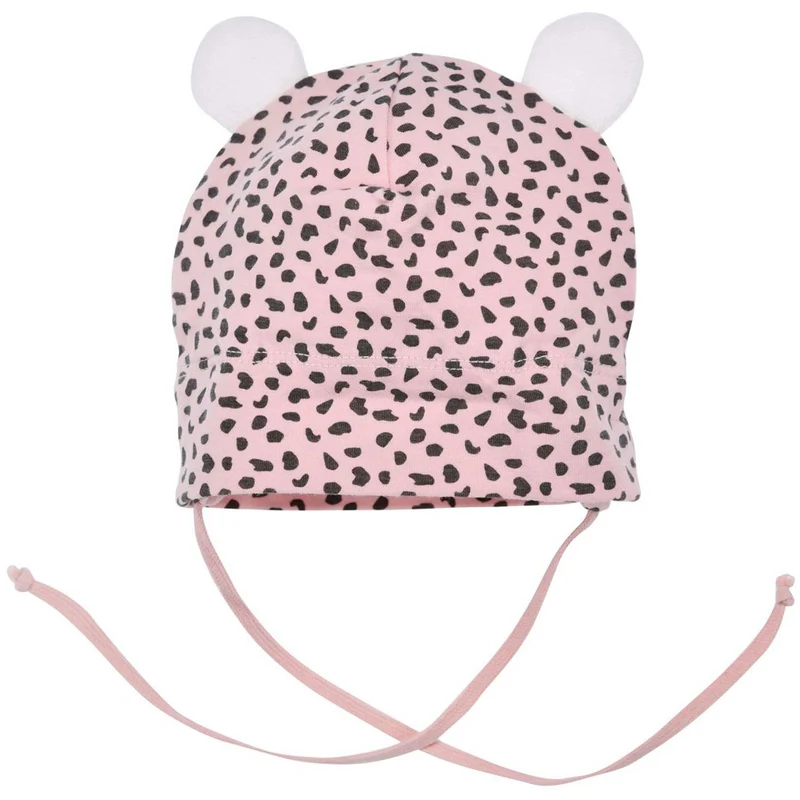 BONDI Baby Mütze "Kätzchen" 93707 - Apricot / Schwarz | Kindermütze