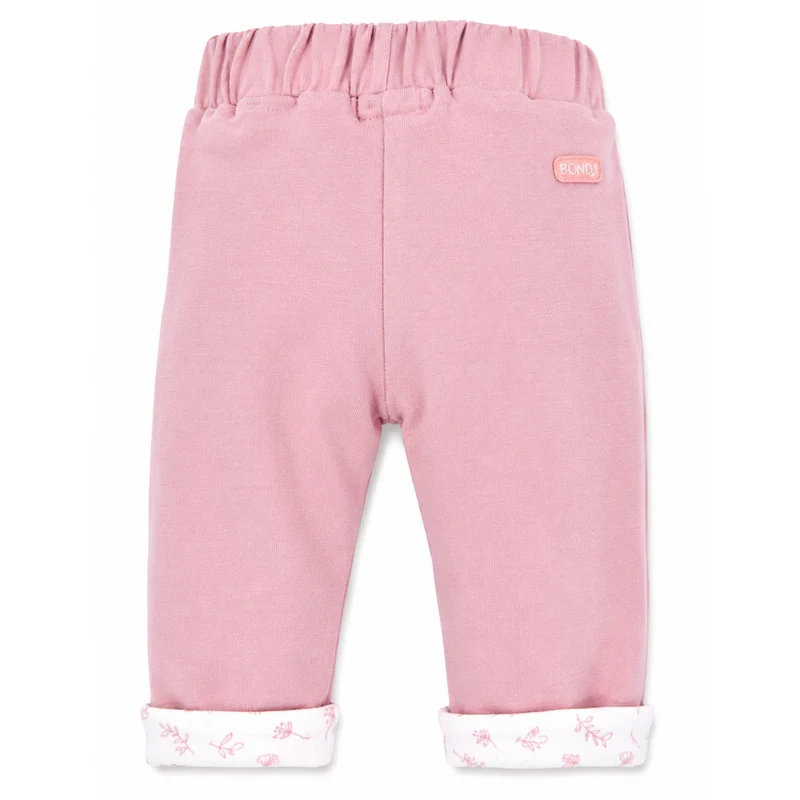 BONDI Baby Mädchen Wendehose Laufhose "Eule" 93734 | Rosewood Rosa