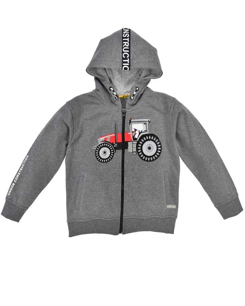 BONDI Kapuzenjacke "Traktor" für Kinder 33184 | Hoodie Anthrazit