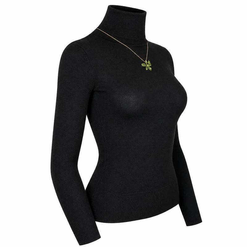 LUISIA® Halskette "Nelia" mit Blumen - 16 Karat vergoldet | Olivgrün
