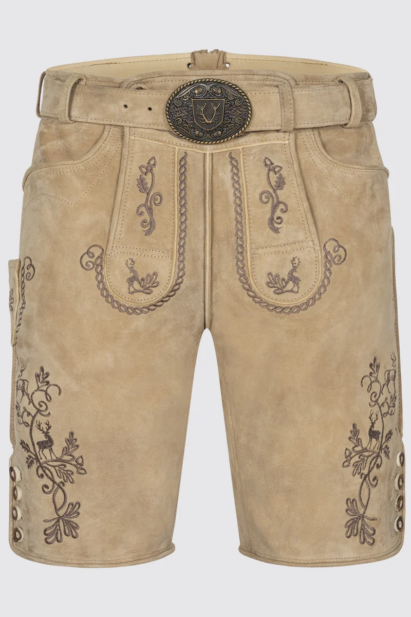 Herren Lederhose MILIAN mit Gürtel - Krüger Buam - 965070-000-0071