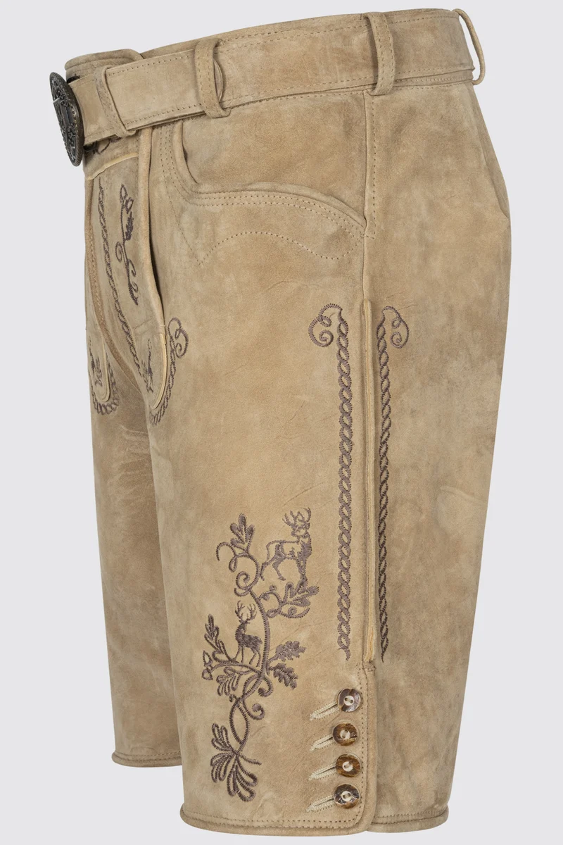 Herren Lederhose MILIAN mit Gürtel - Krüger Buam - 965070-000-0071