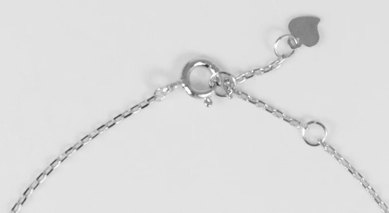 LUISIA Filigranes Damen Armband mit rosa Herz - 925 Silber Schmuck