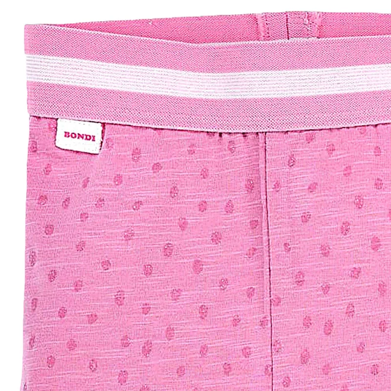 BONDI Baby Mädchen Capri Hose Leggings "Be Happy" 86890 | Pink