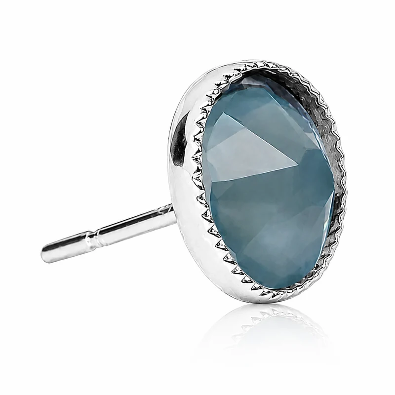 LUISIA® Solitär Ohrstecker "Joy" mit Kristallen von Swarovski® | Matt Denim