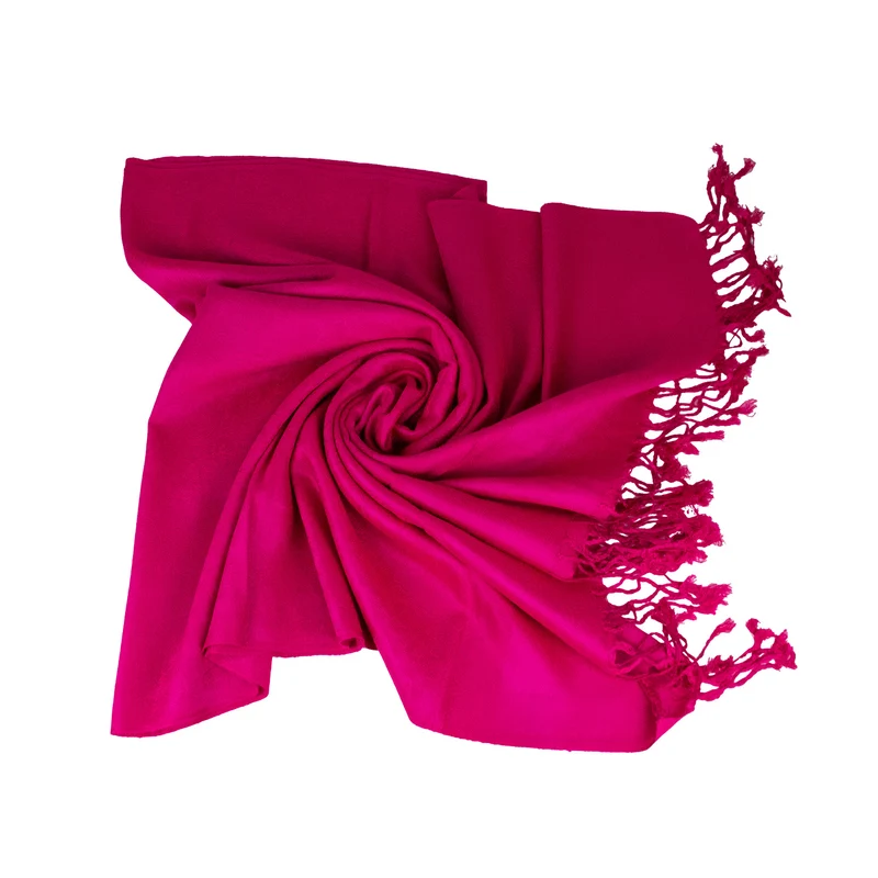Halstuch aus Viscose - Stola Schal 185 x 70 cm | Pink