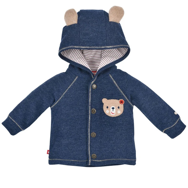 BONDI Baby Jacke "Bär" mit Kapuze 93760 | Navy