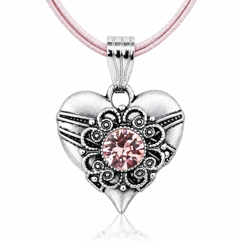 LUISIA® Halskette "Paula" mit Kristallen von Swarovski® | Rosa