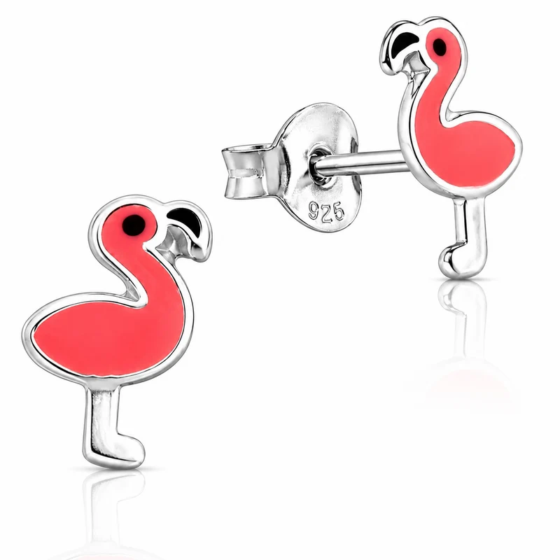 LUISIA® Ohrstecker "Flamingo" E-15550 - 925 Sterling Silber
