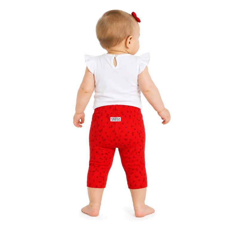 BONDI Baby Kinder Capri Leggings 86597 | Rot | Sommerhose