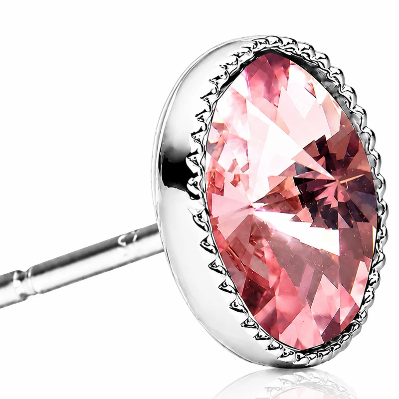 LUISIA® Solitär Ohrstecker "Joy" mit Kristallen von Swarovski® | Light Rose