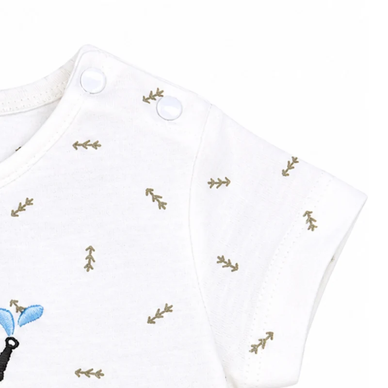 BONDI Baby Kleinkinder T-Shirt "Feuerwehr" 93681 | Weiß - Kurzarmshirt