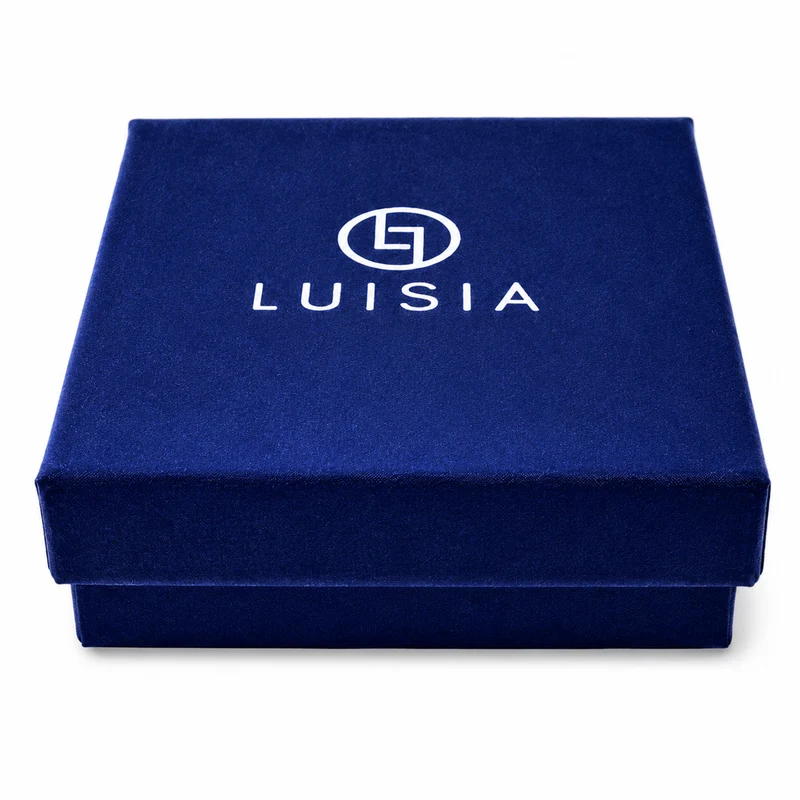 LUISIA® Halskette "Mia" mit Blüten Kugel - 16 Karat vergoldet | Olivgrün