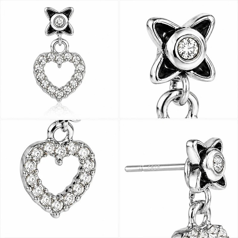 LUISIA® Ohrstecker "Elara" mit Kristallen von Swarovski® | Silber