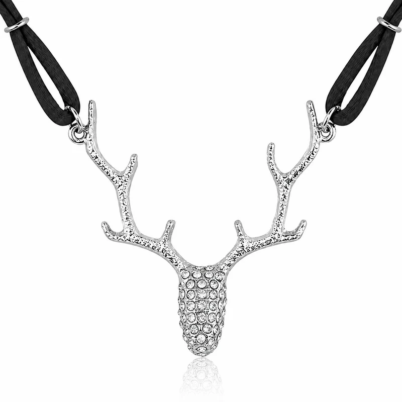 LUISIA® Halskette "Nicola" mit Kristallen von Swarovski® | Schwarz