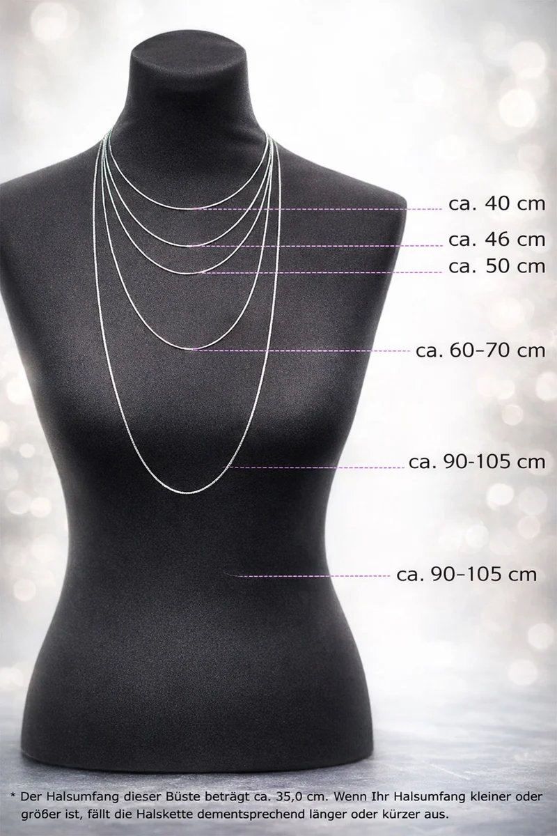 LUISIA® Halskette "Nicola" mit Kristallen von Swarovski® | Schwarz