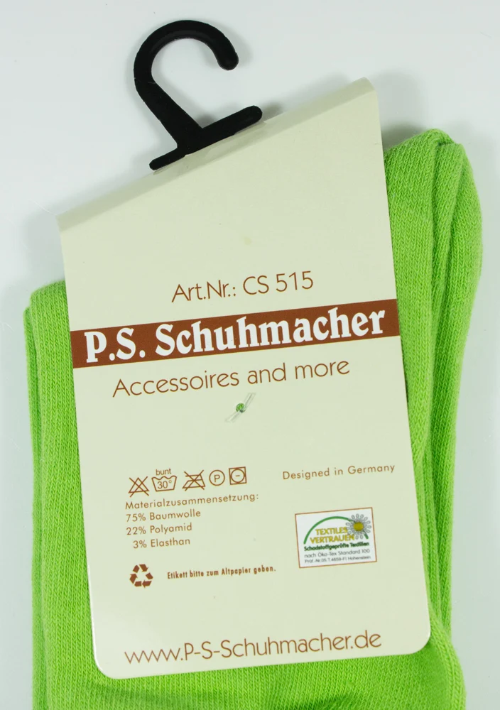 Trachten Kniestrümpfe mit Schleife für Damen | Hellgrün