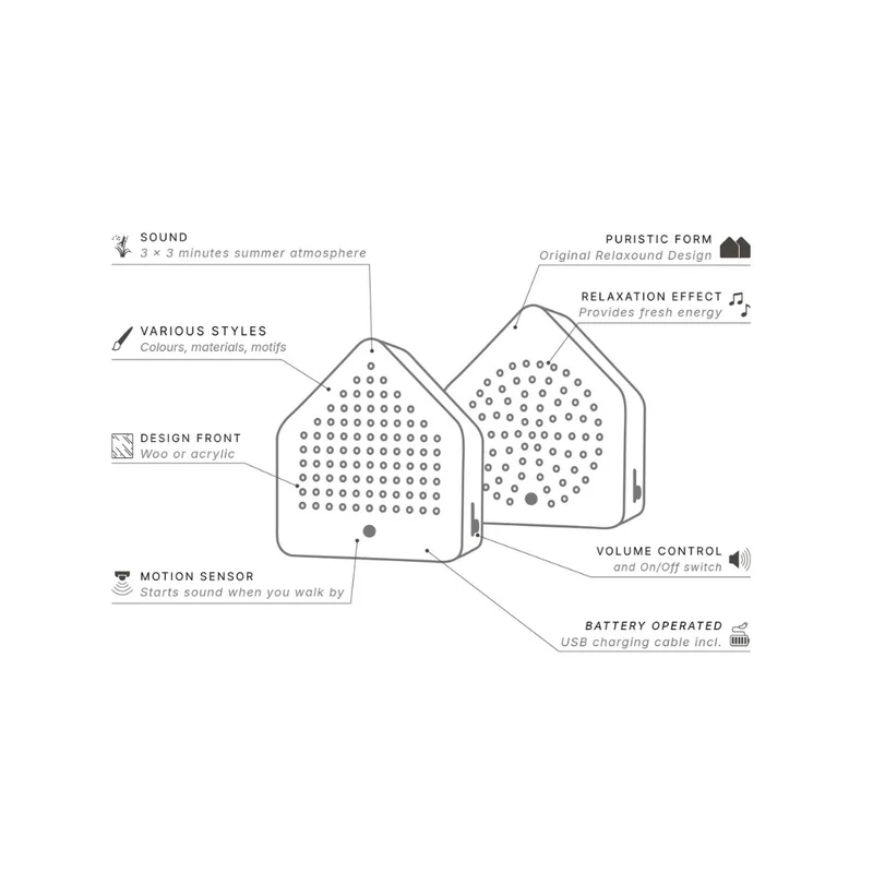 Zirpybox - Zwitscherbox - Modell Oak - 11ZPB0201002 - Relaxound - Wohnen