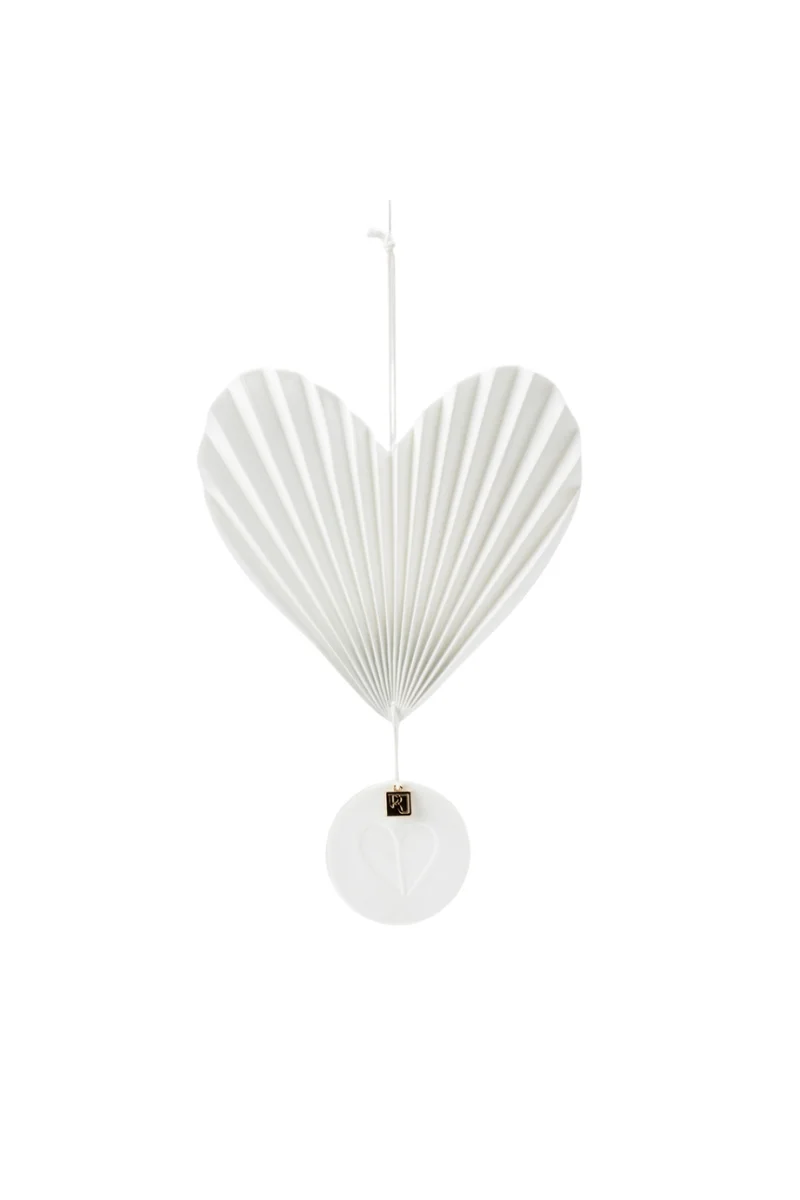 Anhänger - Hochzeit - Herzanhänger - PLISSIERTES HERZ OBEN 18021 - Räder Design - Geschenke
