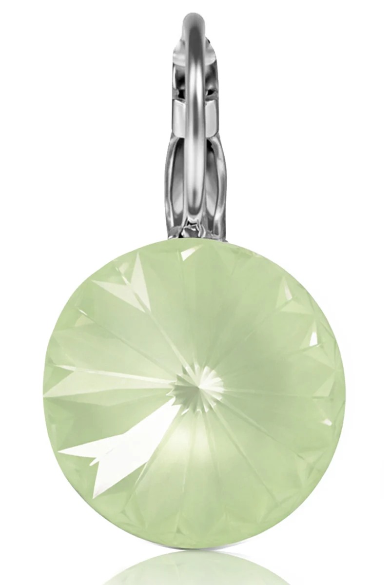 LUISIA® Ohrringe Rivoli mit Kristallen von Swarovski® - 12 mm | Matt Agave