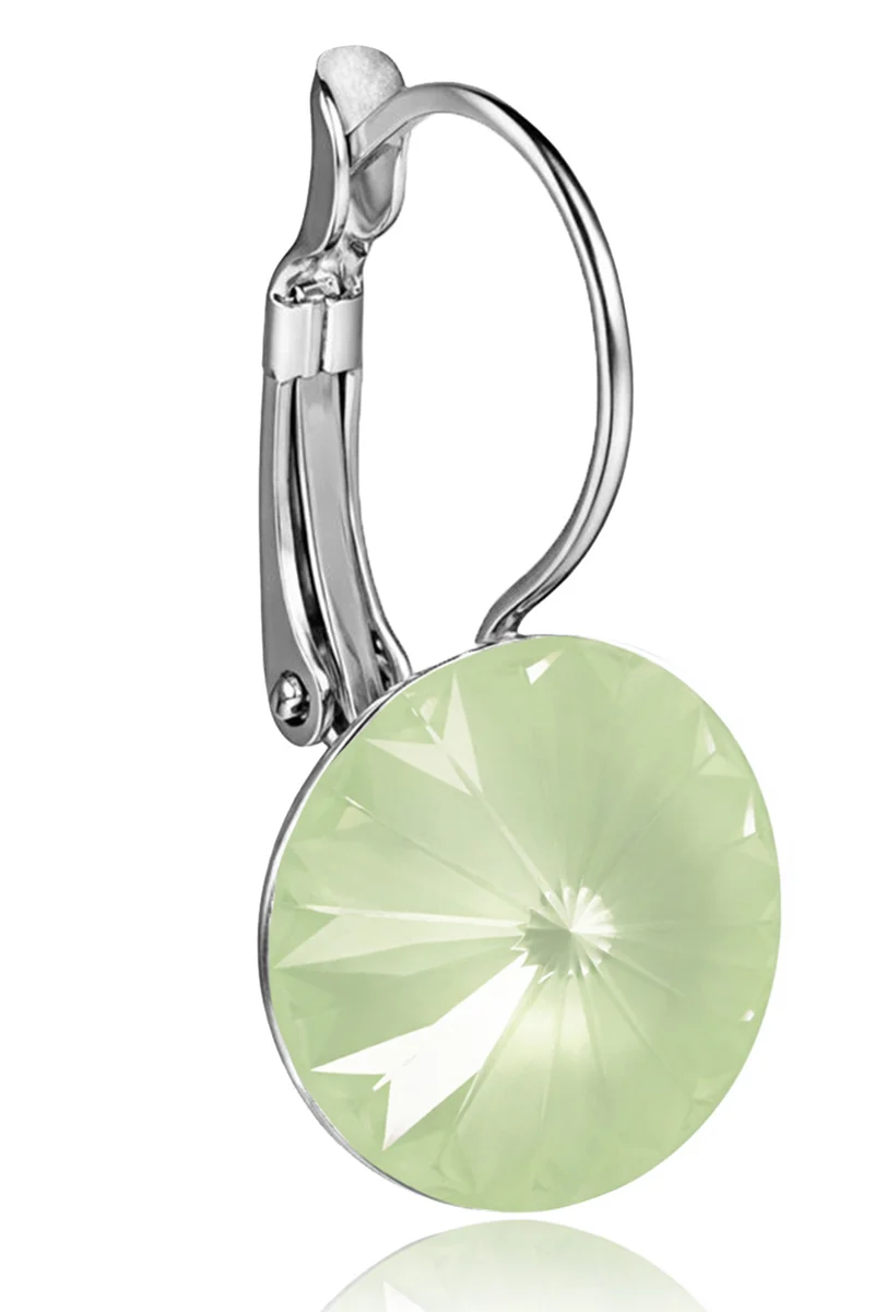 LUISIA® Ohrringe Rivoli mit Kristallen von Swarovski® - 12 mm | Matt Agave