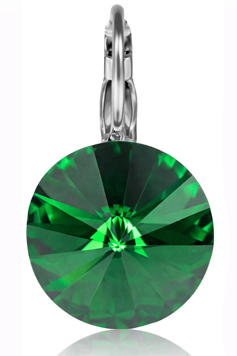 LUISIA® Ohrringe Rivoli mit Kristallen von Swarovski® - 12 mm | Majestic Green