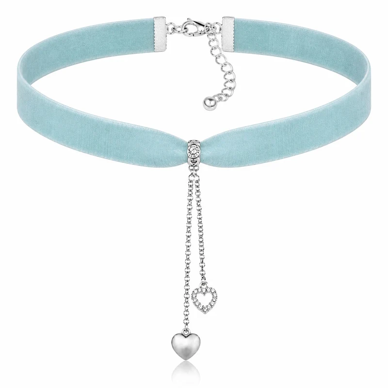 LUISIA® Kropfband "Mattea" mit Kristallen von Swarovski® | Hellblau